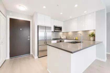 Kitchen Photo of 604 3289 Riverwalk Avenue, Vancouver, BC