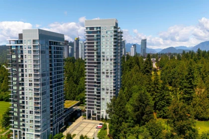 Aerial View of 1501 595 Austin Avenue, Coquitlam, BC