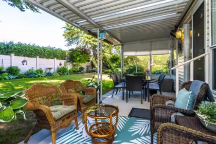 Outdoor Deck Photo of 43 2345 Cranley Drive, Surrey, BC
