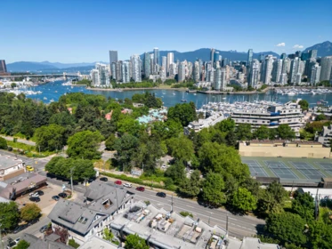Aerial View of 220 676 W 6th Avenue, Vancouver, BC