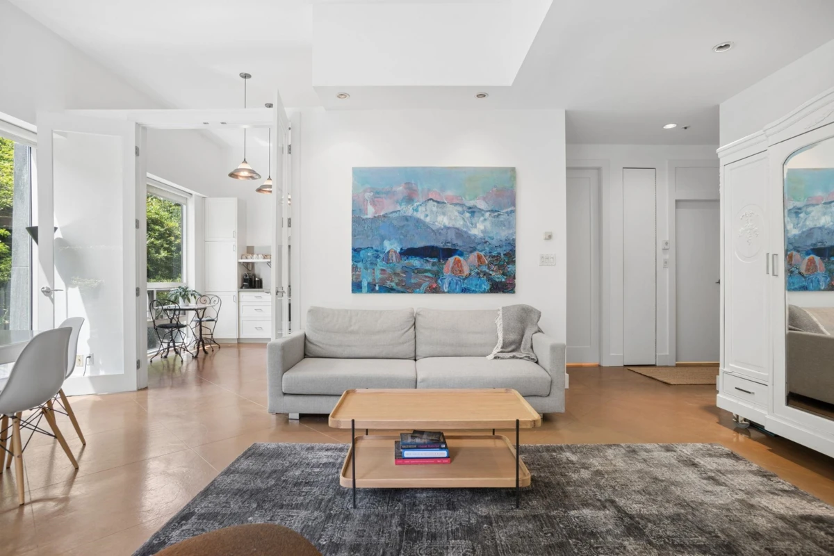 Living Room Photo of 100 1550 W 15th Avenue, Vancouver, BC