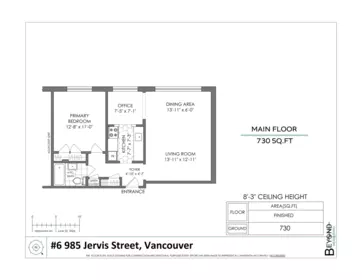 Staircase Photo of 6 985 Jervis Street, Vancouver, BC