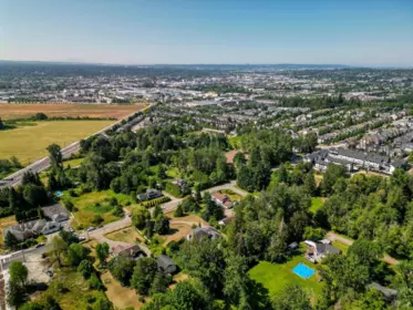 Aerial View of 20745 68th Avenue, Langley, BC