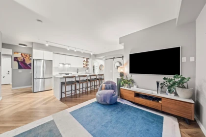 Family Room Photo of 605 3229 St Johns Street, Port Moody, BC