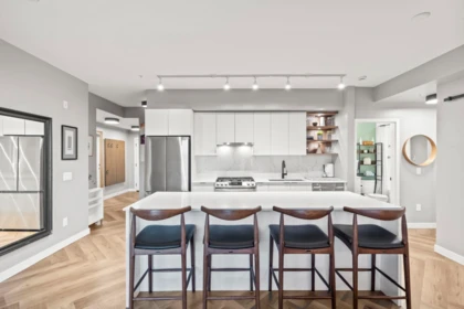Kitchen Island Photo of 605 3229 St Johns Street, Port Moody, BC