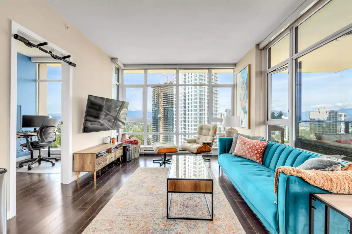 Living Room Photo of 1801 6168 Wilson Avenue, Burnaby, BC