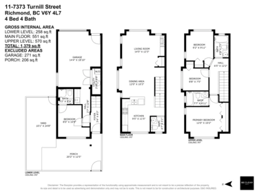 11 7373 Turnill Street, Richmond, BC, Richmond — Townhouse for sale