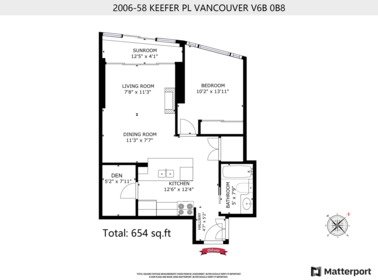 2006 58 Keefer Place, Vancouver, BC, Vancouver — Apartment/Condo for sale