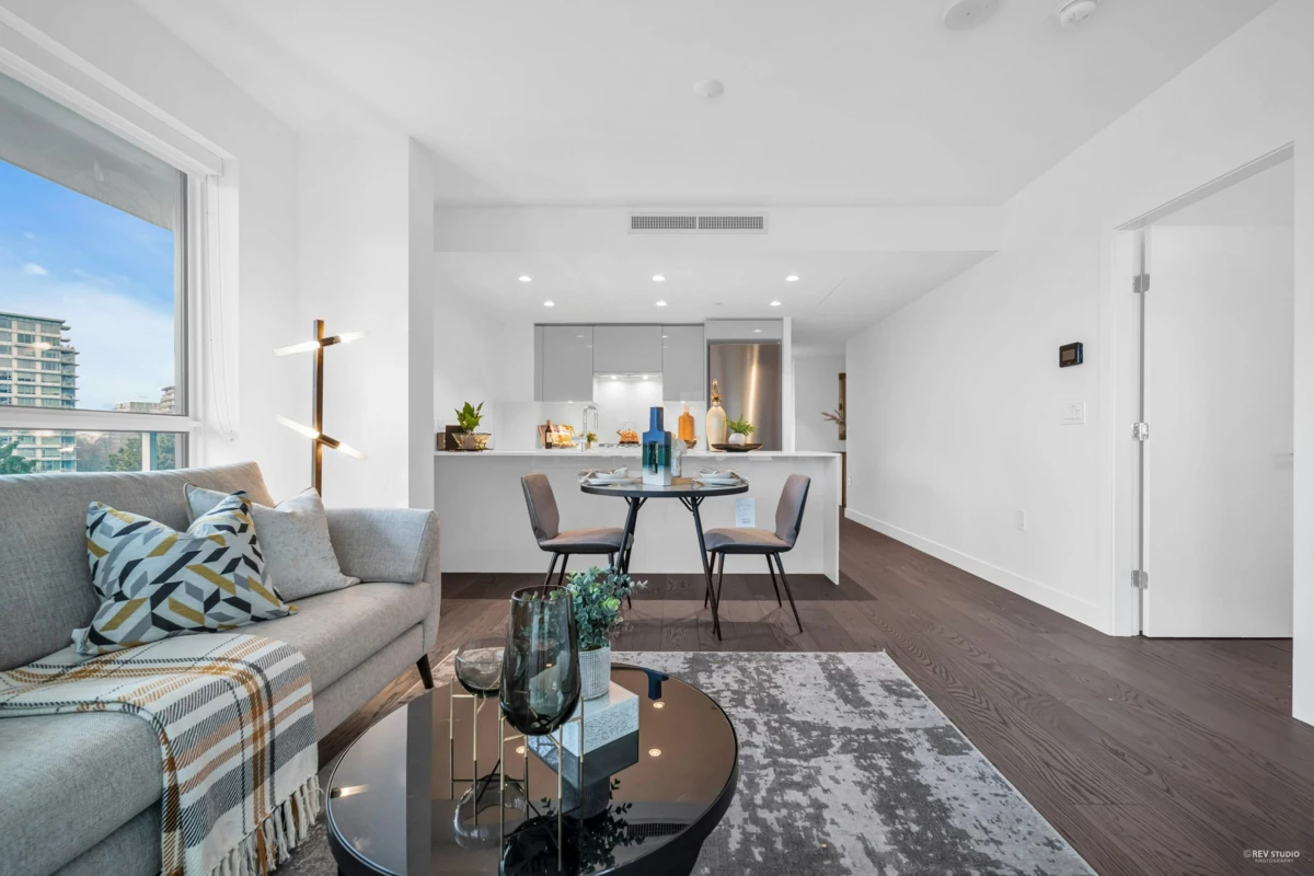 Exterior Rear Photo of 703 5766 Gilbert Road, Richmond, BC