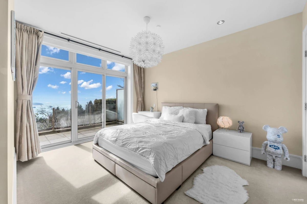 Aerial View of 102 2575 Garden Court, West Vancouver, BC