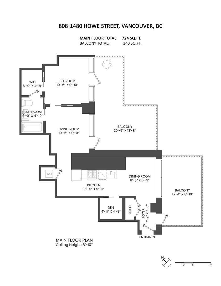Staircase Photo of 808 1480 Howe Street, Vancouver, BC
