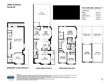Living Room Photo of 16455 22 Avenue, Surrey, BC