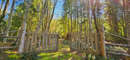 Front exterior of Lot 8 Mountain Road, Gambier Island, BC