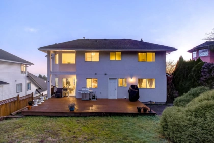 Aerial View of 1365 Honeysuckle Lane, Coquitlam, BC