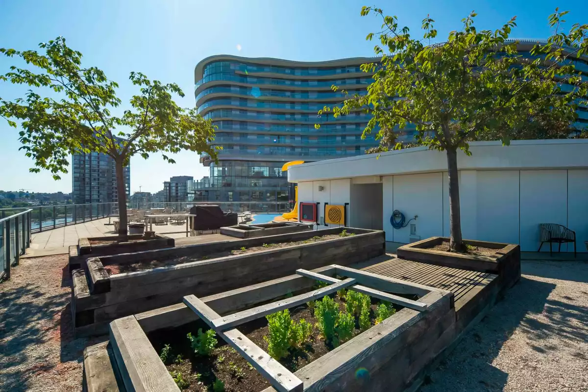 Aerial View of 1507 68 Smithe Street, Vancouver, BC