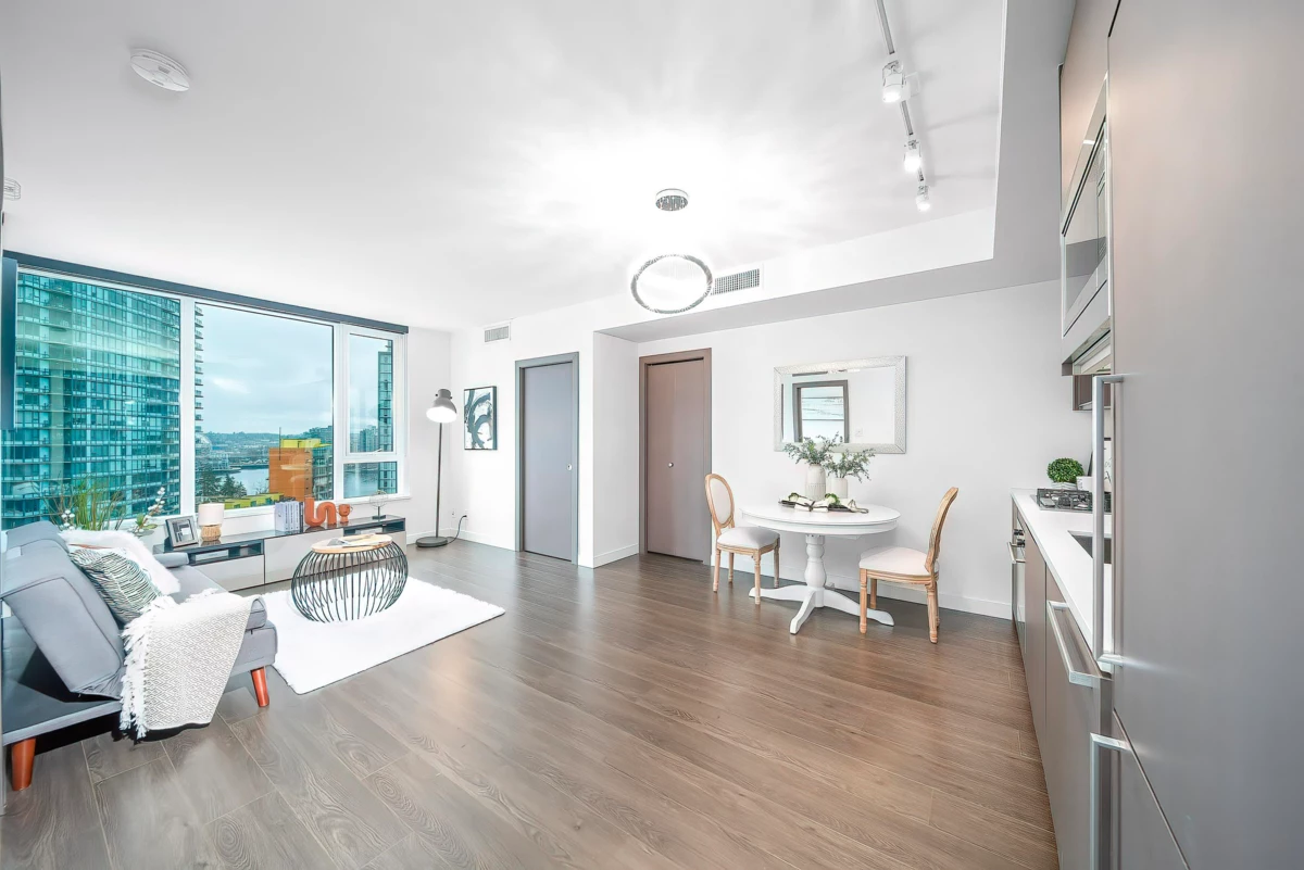 Living Room Photo of 1507 68 Smithe Street, Vancouver, BC