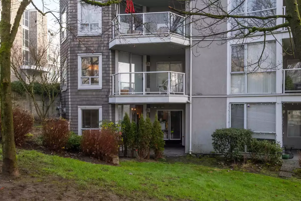 Outdoor Deck Photo of 101 8460 Jellicoe Street, Vancouver, BC