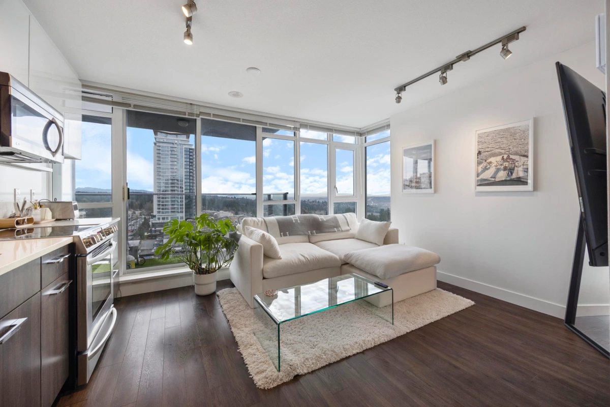 Living Room Photo of 1208 958 Ridgeway Avenue, Coquitlam, BC