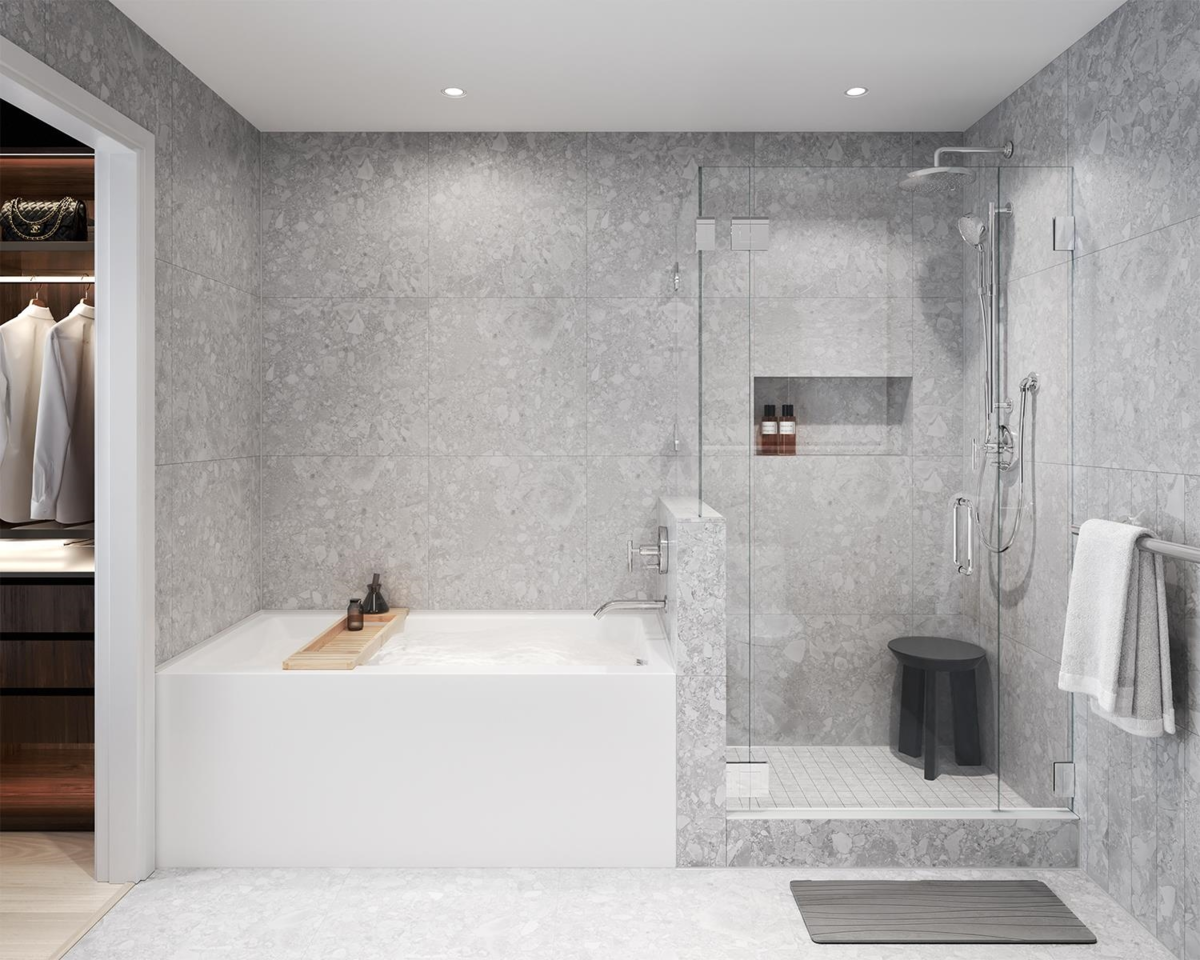 Kitchen Island Photo of 701 2180 Alpha Avenue, Burnaby, BC