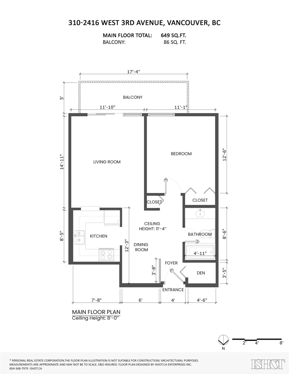 Basement Recreation Room Photo of 310 2416 W 3rd Avenue, Vancouver, BC