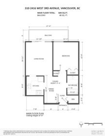 Basement Recreation Room Photo of 310 2416 W 3rd Avenue, Vancouver, BC