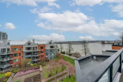 Outdoor Deck Photo of 418 1150 Quayside Drive, New Westminster, BC