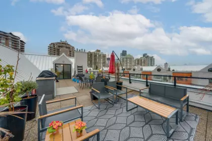 Outdoor Patio Photo of 418 1150 Quayside Drive, New Westminster, BC