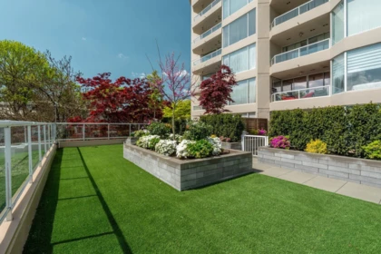 Aerial View of 504 1065 Quayside Drive, New Westminster, BC