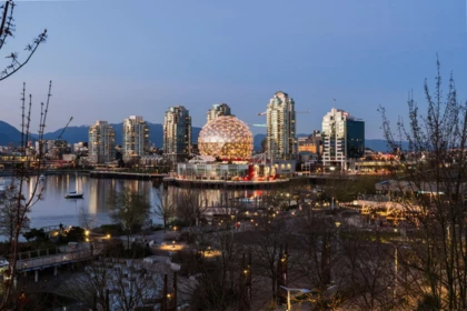 Aerial View of 501 138 Athletes Way, Vancouver, BC