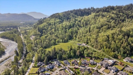 Aerial View of 4495 Hirschman Road, Sardis - Chwk River Valley, BC
