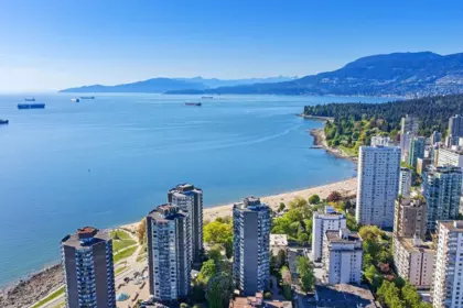 Aerial View of 104 1279 Nicola Street, Vancouver, BC
