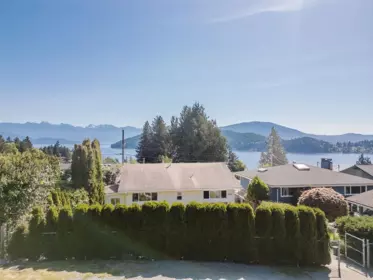 Aerial View of 606 Martin Road, Gibsons, BC