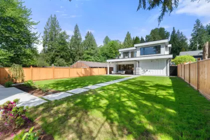 Aerial View of 1511 Burrill Avenue, North Vancouver, BC