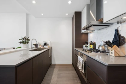 Kitchen Photo of 3807 4670 Assembly Way, Burnaby, BC