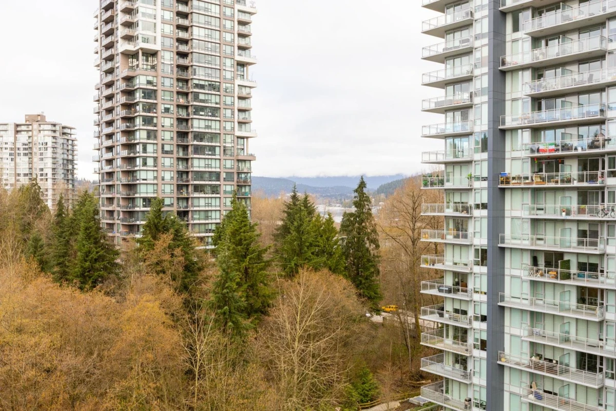 Exterior Rear Photo of 908 308 Morrissey Road, Port Moody, BC