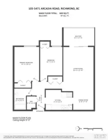 Hallway Photo of 103 5471 Arcadia Road, Richmond, BC