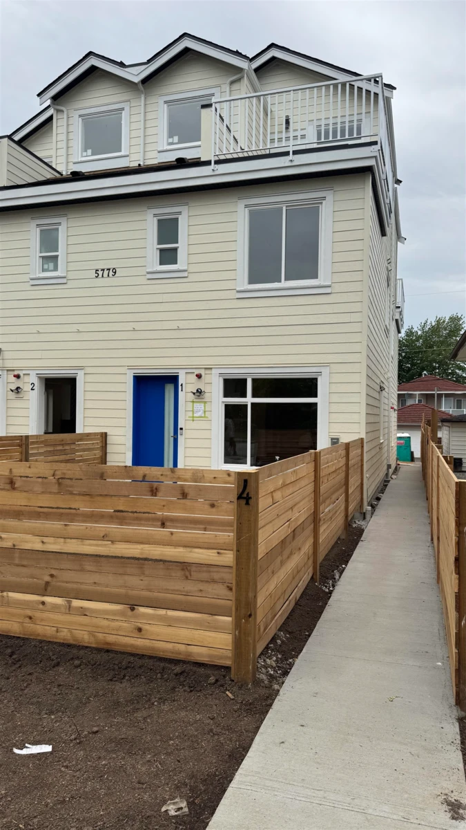 Exterior Rear Photo of 4 5779 Clarendon Street, Vancouver, BC