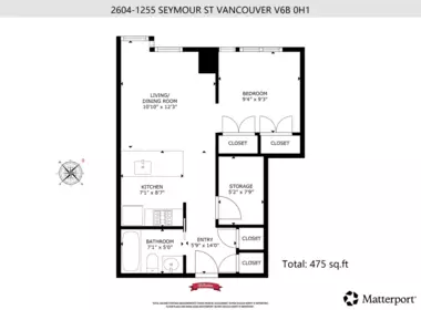 Office / Den Photo of 2604 1255 SEYMOUR STREET, Vancouver BC V6B 0H1