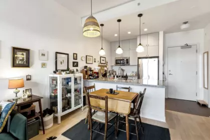 Kitchen Island Photo of 403 2957 Glen Drive, Coquitlam, BC