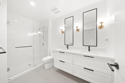 Guest Bathroom Photo of 405 3038 St George Street, Port Moody, BC