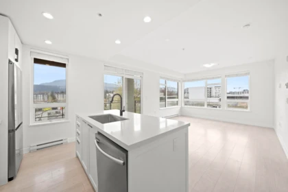 Kitchen Island Photo of 405 3038 St George Street, Port Moody, BC
