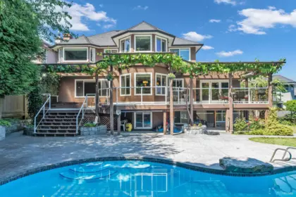 Aerial View of 6550 Albery Place, Burnaby, BC