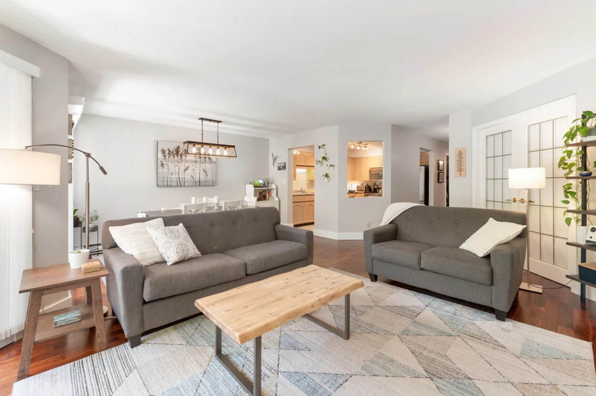 Living Room Photo of 201A 1220 Quayside Drive, New Westminster, BC