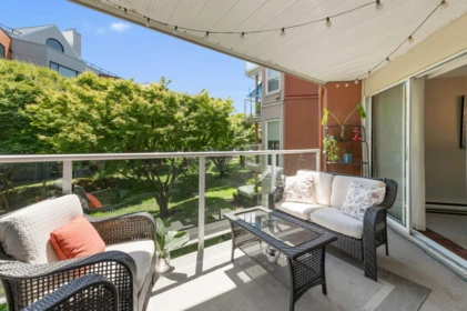 Aerial View of 201A 1220 Quayside Drive, New Westminster, BC