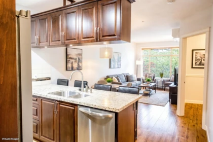 Kitchen Island Photo of 216 8067 207 Street, Langley, BC