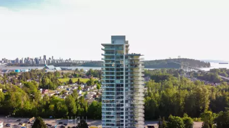 Aerial View of 1802 200 Klahanie Court, West Vancouver, BC