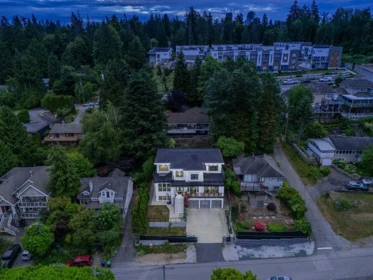 Aerial View of 10490 125a Street, Surrey, BC