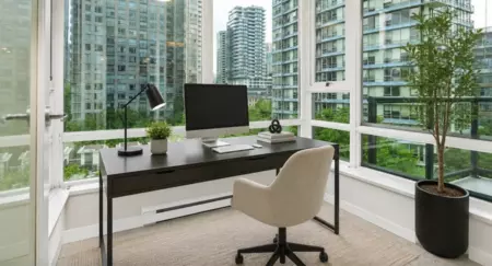Living Room Photo of 808 939 Expo Boulevard, Vancouver, BC