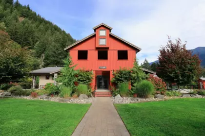 Aerial View of 43306 Creekside Circle, Lindell Beach, BC