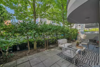Aerial View of 101 1924 Comox Street, Vancouver, BC
